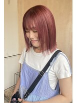 リフ デザイン ラボ(riff design labo)&nbsp;ストロベリーピンク/ケアブリーチ/外ハネボブ/ピンクヘア