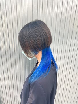 キバ(kva) クラゲカット×ブルーインナーカラー