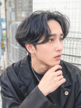 アールバイアールエルジー(R by RLG) センターパート×マッシュ