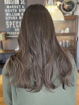 ブラウン(Brown) ブリーチなしグレージュ