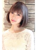 大人可愛いボブスタイル　ワンカール　パーマ