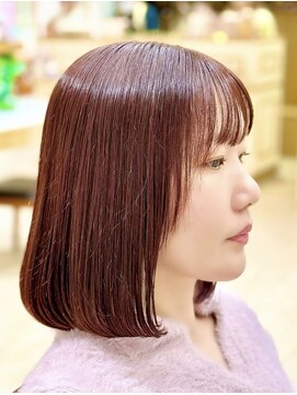 アルクバイネオリーブ 荻窪店(arc by neolive) チェリーピンクとボブ