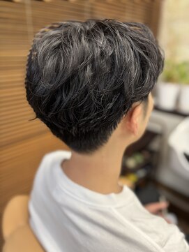 メンズヘア ササキ(sasaki) センターパートツイストスパイラルパーマ