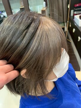ヘアショップエヌアンドエー 久喜 栗橋店(hairshop N&A) 透明感たっぷり◎柔らかベージュのアクセント/インナーカラー
