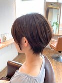 大人可愛いショート　ショートヘア　すっきりショートヘア