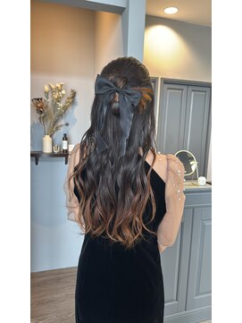 ジゼル 前橋(Giselle) ハーフアップリボン風カチモリ♪