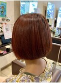 大人ボブ/カラー/30代40代50代/ショートボブ