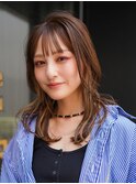 【GEEKS渋谷】ロングレイヤー/ウルフ/インナーカラー/秋ブラウン