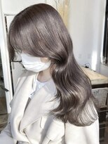 ディモアンド 表参道(Dimo&)&nbsp;x透明感カラー/イメチェン/ホワイトブロンド/外ハネボブ/美髪