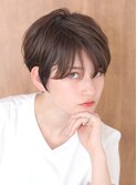 ショート・ボブ/丸顔/前髪あり/絶壁解消/30代/40代/50代/くびれ