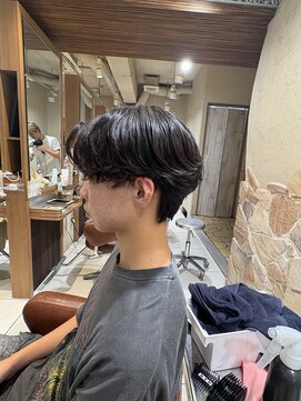 ヘアリゾートエーアイ 新宿西口店(hair resort Ai) フェザーパーマ×軽やか束感メンズ