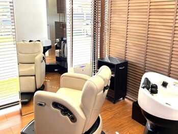 マイヘアエステ(MY HairEsthe)の写真/3席のみのプライベートサロン*シャンプーから仕上げまで一人のStylistが担当◇些細なお悩みご相談ください