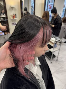 ジーナ 大宮(Zina) レディース/インナーカラー/ピンク 目黒