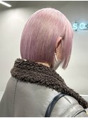 表参道顔周りレイヤーカットケアブリーチカラーダブルカラー韓国