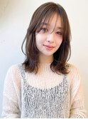 透明感髪質改善カラーショコラグレージュくびれレイヤー夏カラー