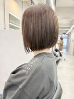 ヘアサロン ドットプラス 町田店(dot. plus)&nbsp;【市井友佳子】乾かすだけボブ/赤味レスオリーブカラー/町田