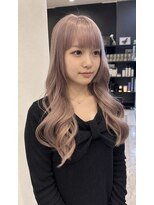 リオリス ヘア サロン(Rioris hair salon)&nbsp;ミルクティーピンクベージュ／ロング／透明感カラー