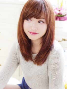 ヘア ジュレ ドゥ(hair jurer deux) 【ヘアジュレドゥ 松田】 ピンクアッシュで大人女子セミディ