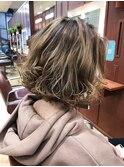 jour スタイリスト今嶋 ハイトーンハイライトボブ