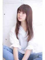 フォルテ 草薙店 ラベンダーカラーのサラサラストレートロング