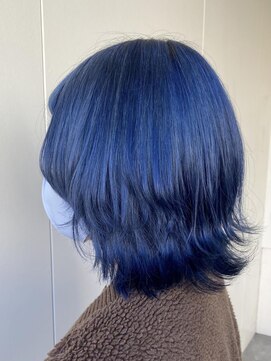 カシェ リタ ヘアー(CACHE'&RITA HAIR) コバルトブルー○ウルフ
