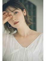 [Garland GINZA] 大人かわいい前髪フリンジウェーブの外ハネボブ