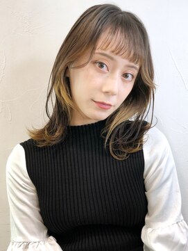 アイティー バイ アルバム 中野店(IT by ALBUM) ナチュラルカール_イヤリングカラーくびれミディ_8366