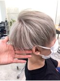 【倉敷】【岡山】シルバーベージュ×メンズマッシュ