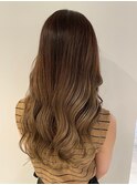 大人かわいい20代30代40代小顔ショコラベージュ１Zina船橋