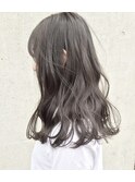 ブリーチなしカラー　暗髪ヘア　グレージュ　ラベンダーアッシュ
