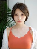 前髪なし大人ショートボブ20代30代40代【AIN.表参道】川原大地