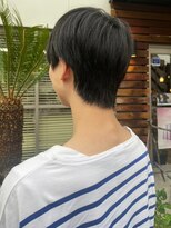 ナカオコアフュール(NAKAO COIFFURE) メンズ　シンプルナチュラルストレート　マッシュ