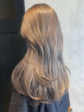 アイティーバイアルバム 藤沢店(IT by ALBUM) ベージュロング_レッドブラウンハッシュカット_ba477511