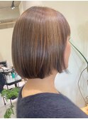 20代30代大人可愛い小顔ショート丸みボブウルフカット