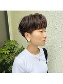 クセを活かしたショートヘア