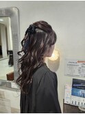モテ髪ハーフアップ