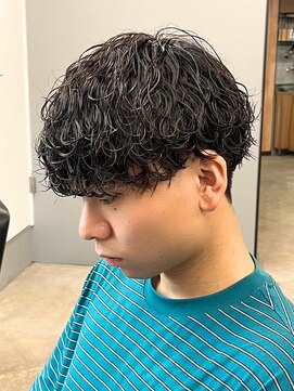 エルマーク 心斎橋(L-MARK) 波巻きパーマスパイラルパーマツイストスパイラルパーマメンズ