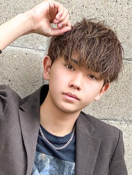 エルマーク 京橋(L-MARK) ツイストスパイラル波巻きパーマスパイラルパーマパーマメンズ