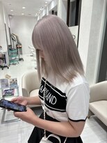 アース コアフュールボーテ 伊勢崎(EARTH coiffure beaute) パールベージュ_ミルクティーカラー_ケアブリーチ_ハイトーン