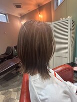 ヘアメイクアクト 都賀店&nbsp;ミディアム×ハイライトカラー
