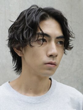 フィフス(fifth) ツイストスパイラルパーマウルフカット原宿メンズ縦落ちfifth