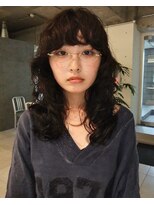 ダブ アオヤマ(DaB AOYAMA)&nbsp;ミディアムハイレイヤー×ドライパーマ