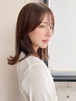 アグノス 青山(Agnos)&nbsp;ココアベージュ グラゲヘアー くびれ 小顔 オリーブグレー