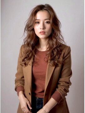 アロマ ヘアー ルーム 新宿3号店(AROMA hair room) 話題のココアベージュ×アンニュイカール/小顔/透明感/外国人風