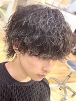 エリマ 横浜西口(elima) 横浜西口フェザーパーマシャドウパーマセンターパートウルフ緩め