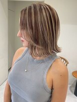 ジルブラン 土浦(JIL BLAN)&nbsp;ハイライトバレイヤージュダブルカラーケアブリーチ20代30代