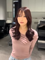 アテバイルイス 喜連瓜破(ATE by luis)&nbsp;ブリーチなしボルドーカラー