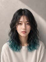 ワンエイティ(180°)&nbsp;フルウエーブ裾カラー