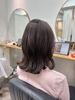 エニエンメイクス 立川(ENIEN MAKE'S)&nbsp;ミディアムボブ/カラー/ブリーチなし/アッシュベージュ/Aujua