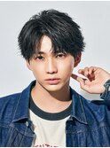 フェザーショートメンズ波巻きツイスパニュアンススパイラル